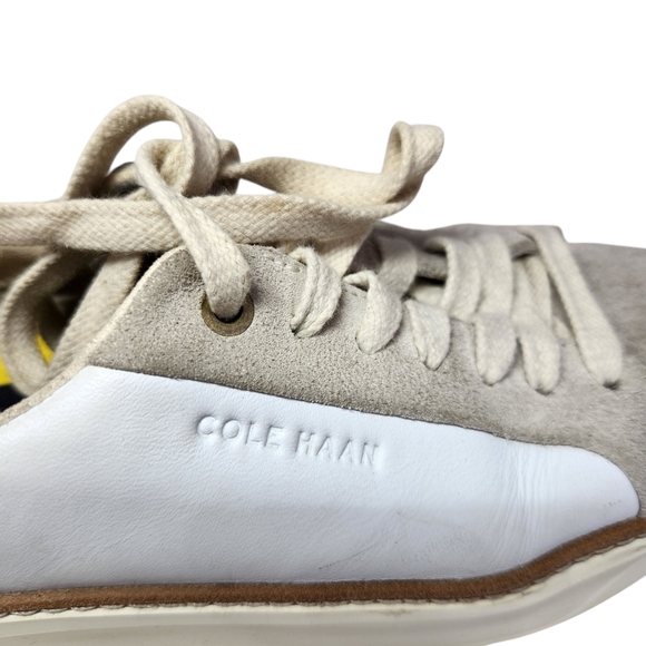 Cole Haan Women's White and Gold Sneakers - Picture 9 of 12